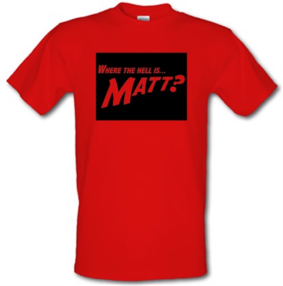 Where The Hell Is Matt? male t-shirt.