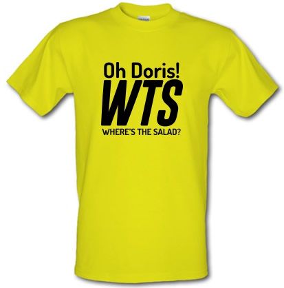 Where’s The Salad? male t-shirt.