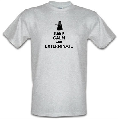 Keep Calm And Exterminate male t-shirt.