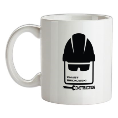 Emmet Brickowski Construction mug.