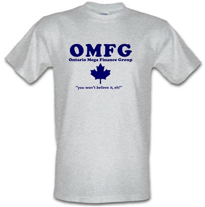 OMFG male t-shirt.