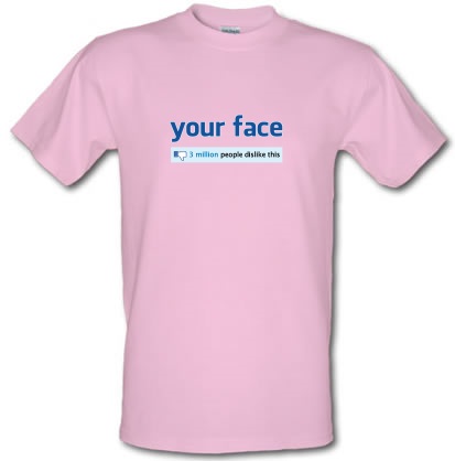 Your Face: 3 Million People Dislike This male t-shirt.