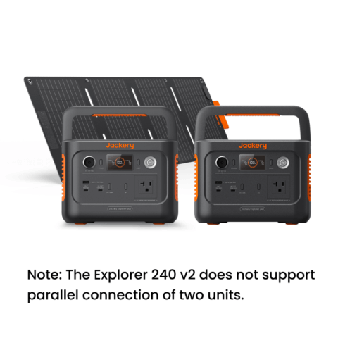 Solar Generator 240 v2 Series – Explorer 240 v2*2 + SolarSaga 40W*1