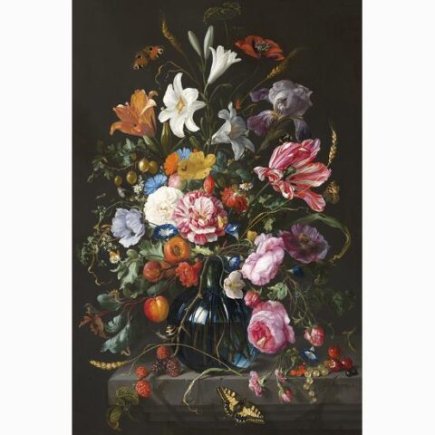 Art Print: A Vase of Flowers by Jan Davidsz. de Heem: 60x40in