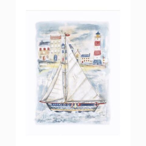 Art Print: About to Sail by Jane Claire: 14x11in