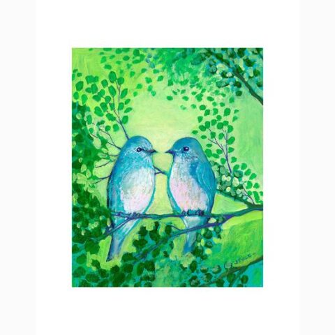Art Print: A Day Together by Jennifer Lommers: 14x11in
