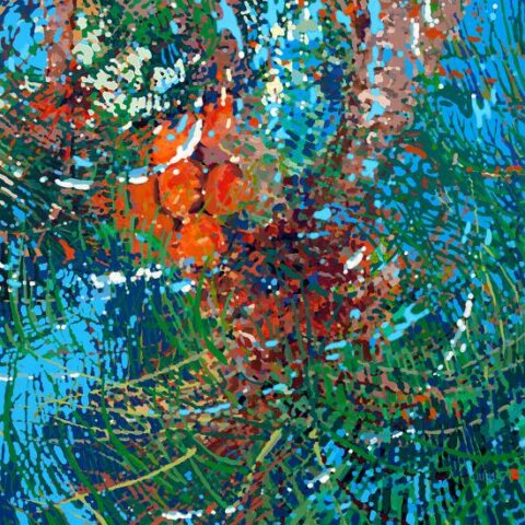 Art Print: Above Us Only Sky by Margaret Juul: 22x22in