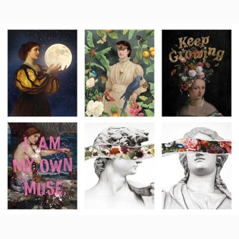 Art Print Set: Muse 6 Individual 8×10: 10x8in