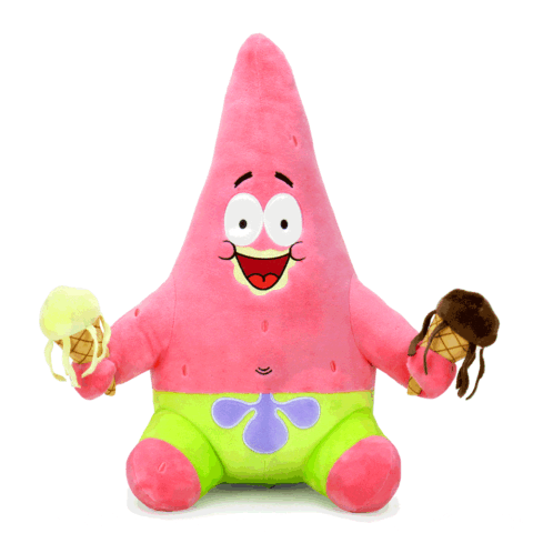 Sponge Bob Patrick Star with Ice Cream Hug Me Plush by Kidrobot
