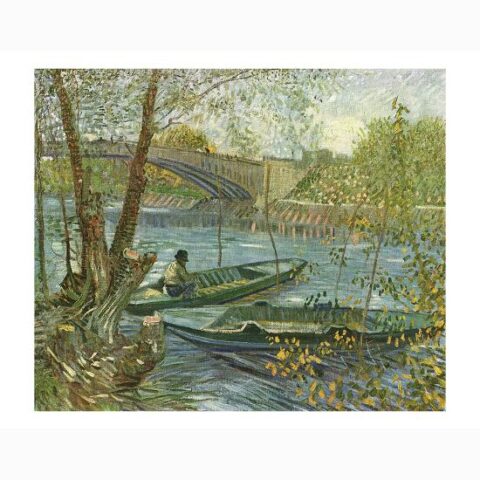 Art Print: A Fisherman in His Boat by Van Gogh Vincent: 11x14in