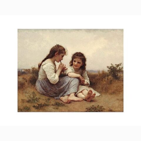 Art Print: A Childhood Idyll by William-Adolphe Bouguereau: 11x14in